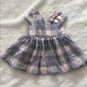 Rare Edition Pink and Gray Plaid Dress
